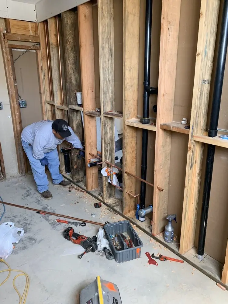 Commercial rough-in plumbing for Gas Line Repair in Kenyon
